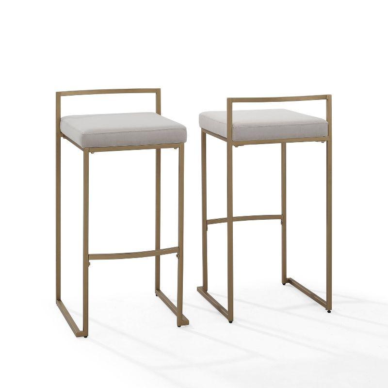 Progreso Upholstered Counter Stool with Metal Frame