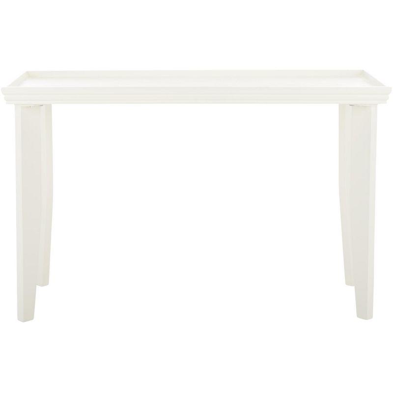 Naios Ivory Rectangular Wood Console Table