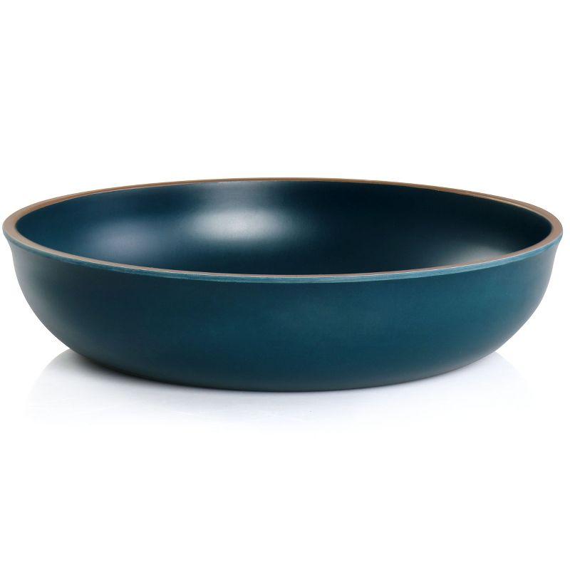 Gibson Home Rockabye 12 Piece Double Bowl Melamine Dinnerware Set