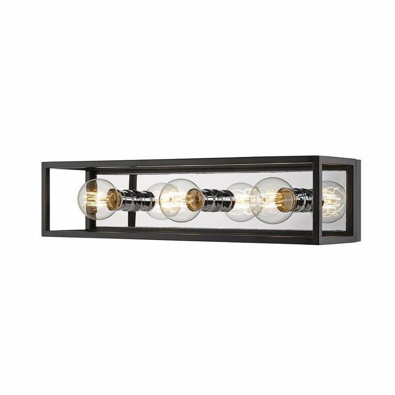 Z-Lite Kube 3 - Light Vanity in  Matte Black/Chrome