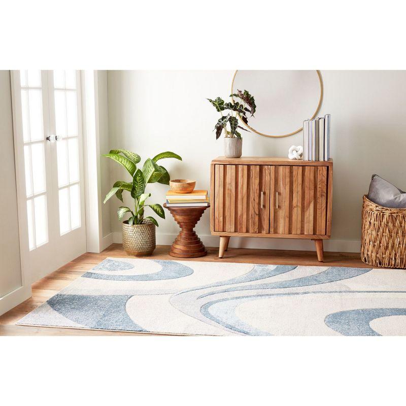 Home Dynamix Slade Contemporary Abstract Area Rug, Blue/Grey, 7'10"x10'6"