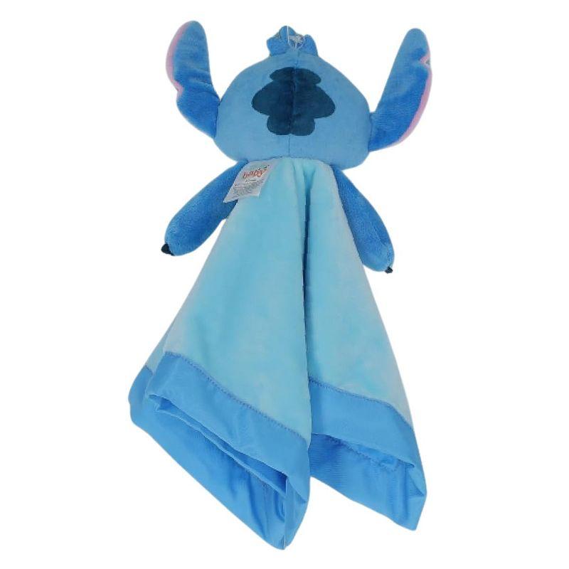 Disney Stitch Snuggle Stuffed Animal 12 Inch Security Blanket Toy