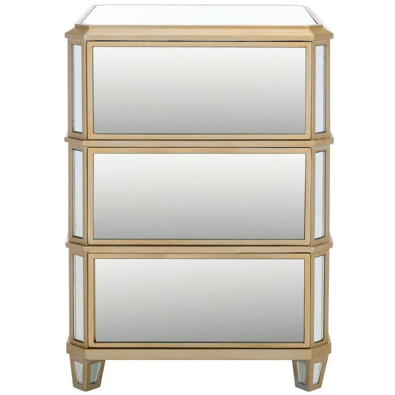 Giana 3 Drawer Nightstand - NST6601 - Mirror - Safavieh