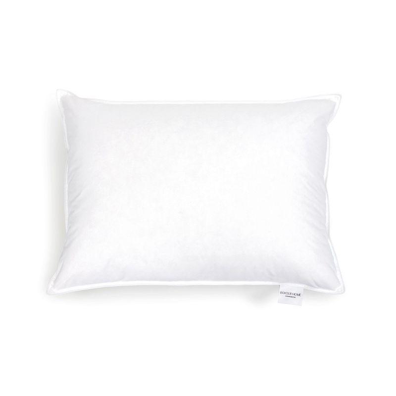 2 Pack Medium White Duck Feather & Down Bed Pillow | BOKSER HOME