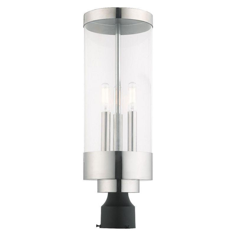 Livex Lighting Hillcrest 3 - Light Post Light in  Polished Chrome