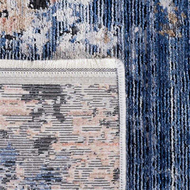 Signature SIG764 Power Loomed Area Rug - Blue/Rust - 6'x9' - Safavieh.