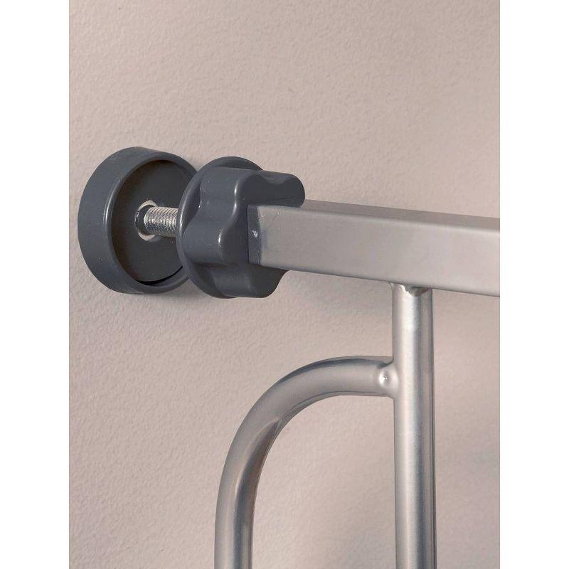 Regalo Extra Tall Easy Step Metal Walk Through Baby Gate - Platinum