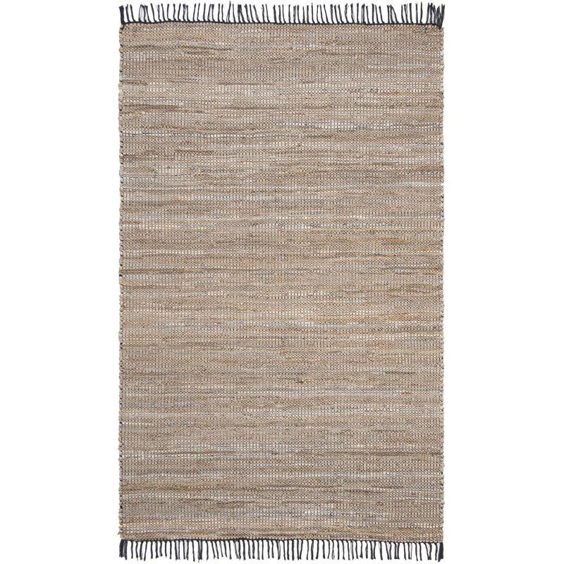 Vintage Leather VTL203 Hand Woven Indoor Area Rug - Beige - 6'x9' - Safavieh