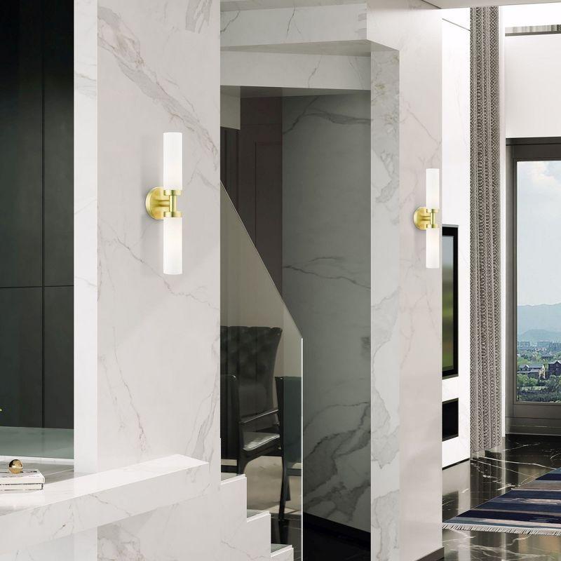 Livex Lighting Aero 2 - Light Vanity in  Satin Brass