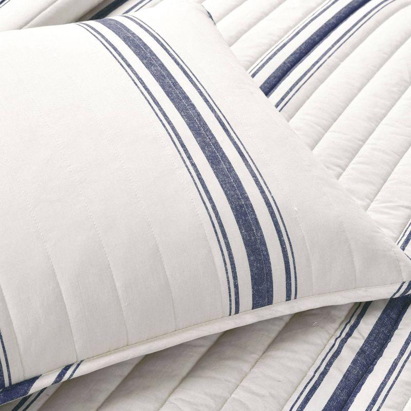 Farmhouse Standard Cotton Reversible 3 Piece Quilt Set