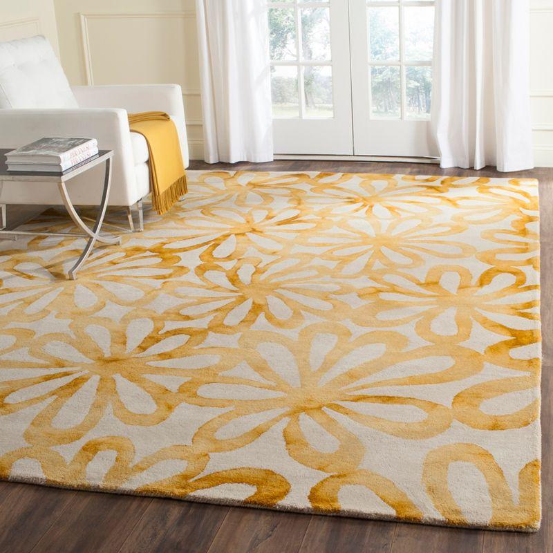 Dip Dye DDY527 Hand Tufted Area Rug - Beige/Gold - 8'x10' - Safavieh.