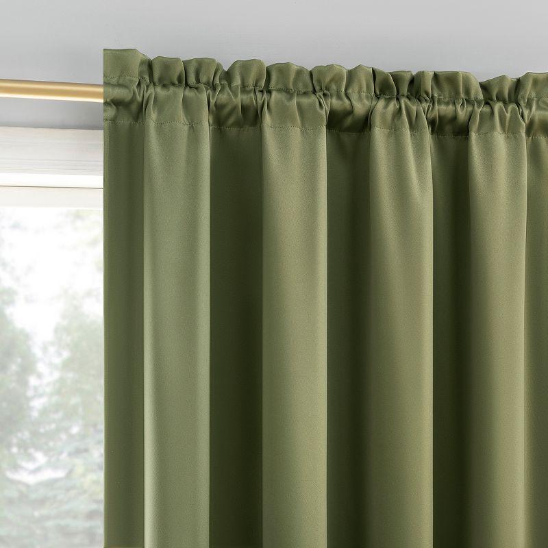 Sun Zero Oslo Theater Grade Extreme 100% Blackout Rod Pocket Curtain Panel