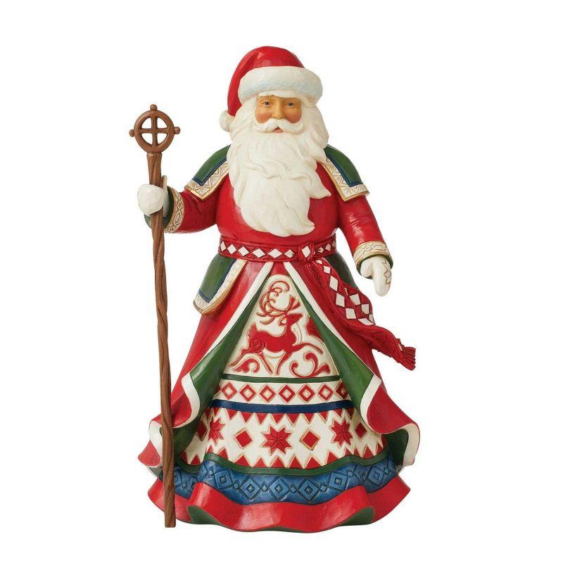 Jim Shore 10.0 Inch Christmas Legends 16Th Annual Laplander Santa Santa Figurines