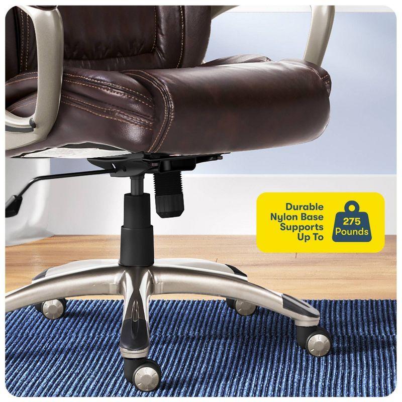 Serta Serta Garret Executive Office Chair, Ergonomic Lumbar Support, Semi-Plush Cushion, Body Pillows