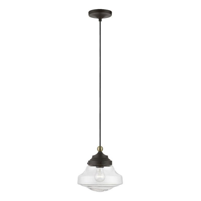 Livex Lighting Avondale 1 - Light Pendant in  Bronze/Antique Brass