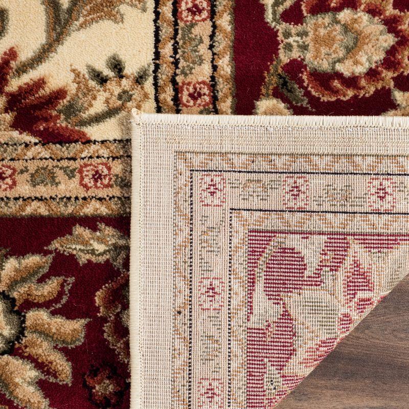 Lyndhurst LNH212 Power Loomed Area Rug - Ivory/Red - 6'x6' - Safavieh