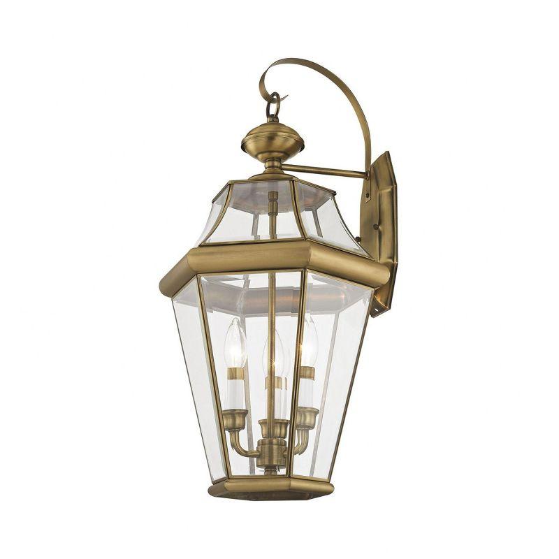 Livex Lighting Georgetown 3 - Light Wall Light in  Antique Brass