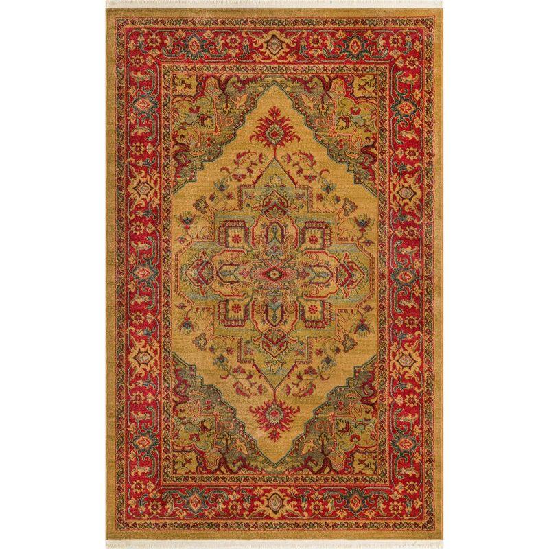 Unique Loom 5' 1 x 8' 0 Tan Sahand Arsaces Area Rug