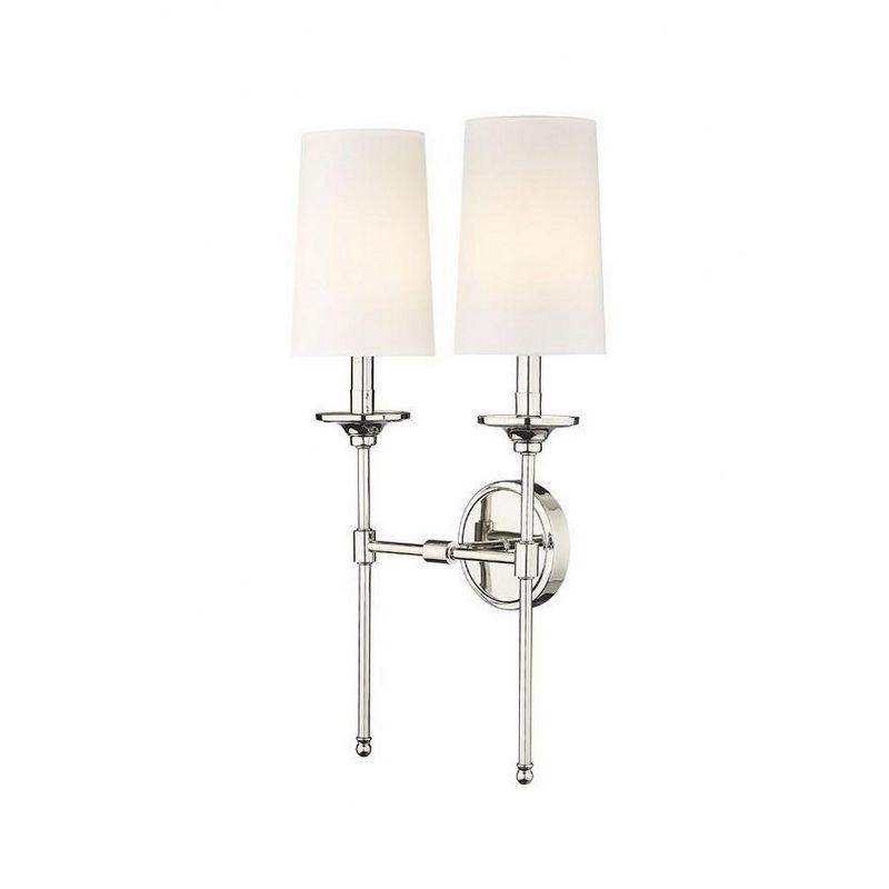 Z-Lite Emily 2 - Light Wall Light in  Polished Nickel