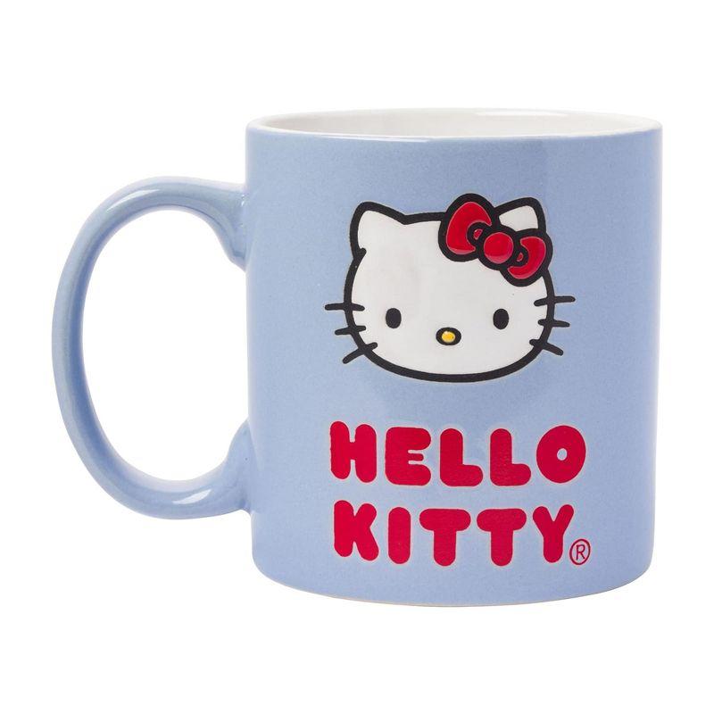 Silver Buffalo Sanrio Hello Kitty 20oz Wax Resist Ceramic Mug