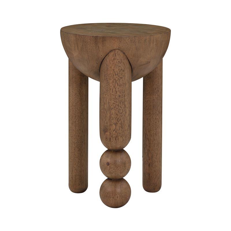 Morse Cognac Wood Accent Table