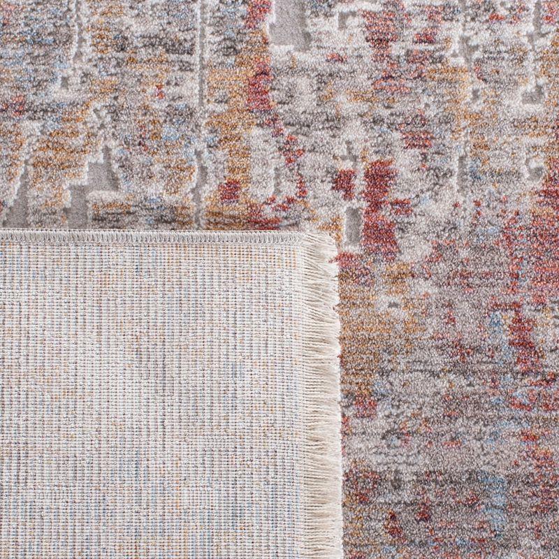 Valencia VAL405 Power Loomed Indoor Area Rug - Grey/Gold - 4'x6' - Safavieh