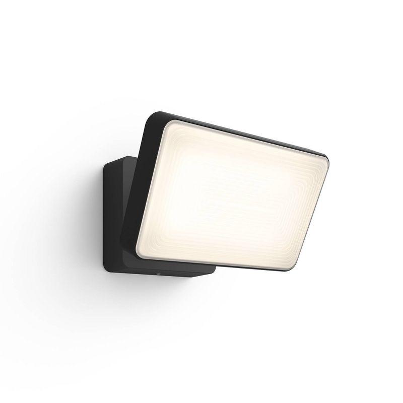 Philips Hue White Welcome LED Floodlight: Outdoor Wall Light, Automatic, 2300 Lumens, App-Controlled, All-Weather Design