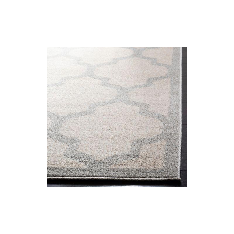 Amherst AMT420 Power Loomed Indoor Runner Rug - Beige/Light Grey - 2'3"x15' - Safavieh