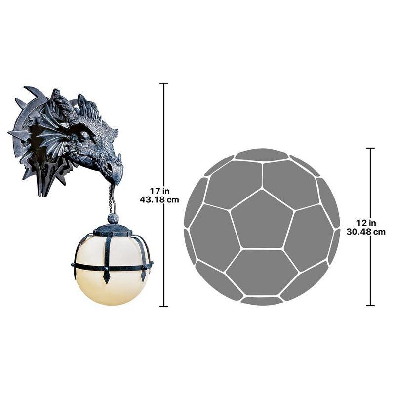 Marshgate Dragon Resin Plug-in Armed Sconce