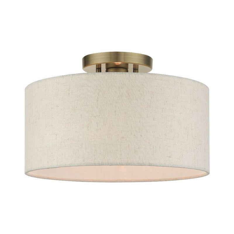 Darian Fabric Semi Flush Mount