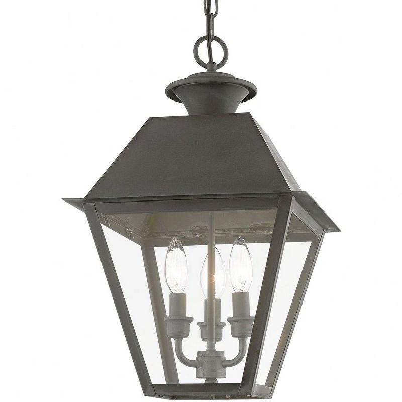 Livex Lighting Wentworth 3 - Light Pendant in  Charcoal
