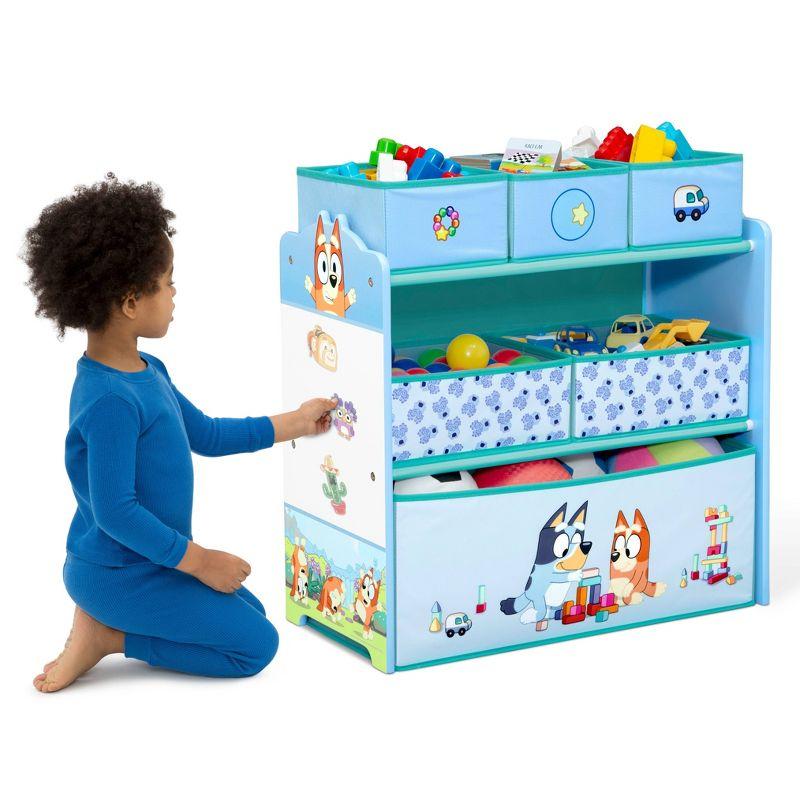 Delta Children Bluey Design & Store 6 Bin Toy Storage Organizer By Delta Children - Greenguard Gold Certified