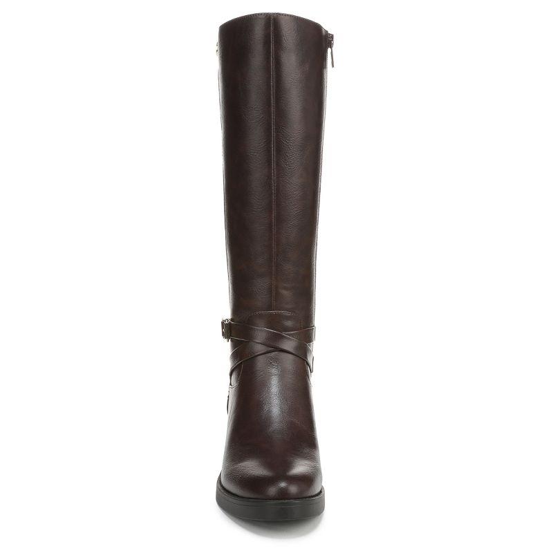 LifeStride Women's Brittany Wide Calf Fashion Boot Dark Brown 9 M