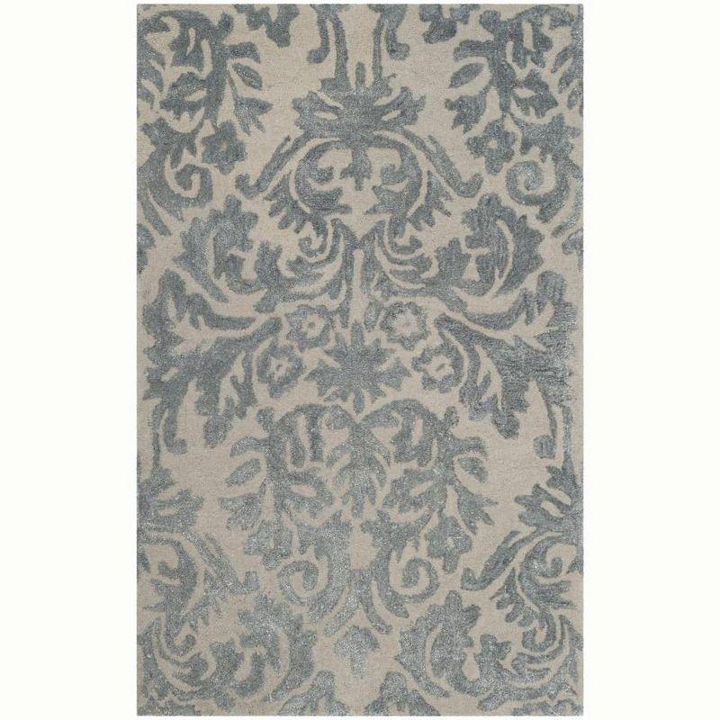 Bella BEL156 Hand Tufted Accent Rug - Ivory/Silver - 2'6"x4' - Safavieh.