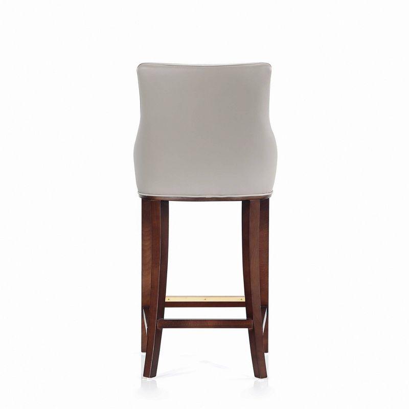 Manhattan Comfort Set of 2 Shubert Modern Leatherette Upholstered Barstools