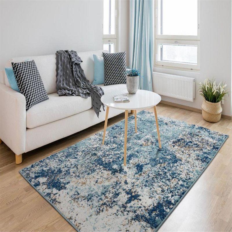 Luxe Weavers Beverly Collection Blue 8x10 Modern Abstract Area Rug