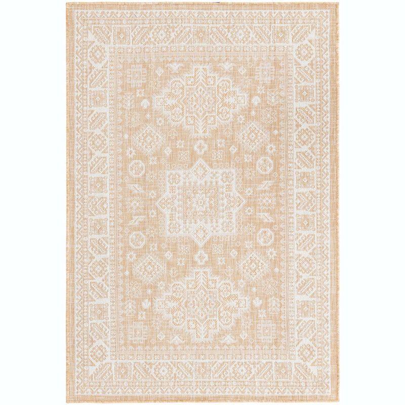 Unique Loom Outdoor Aztec Chalca Border Woven Area Rug