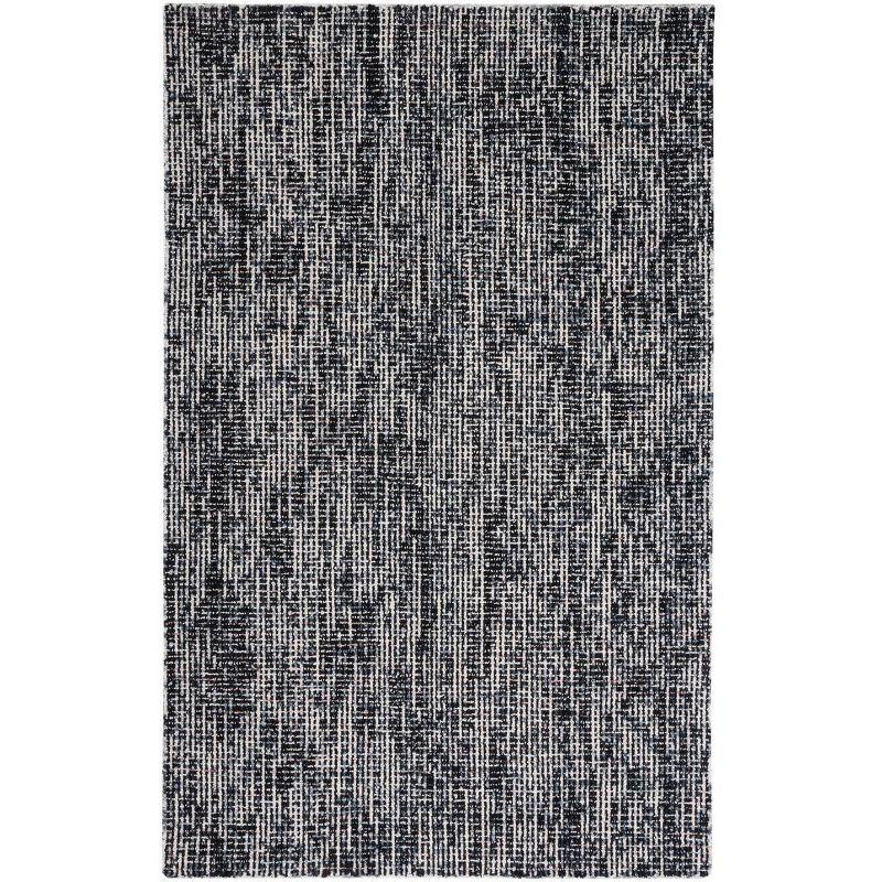 Abstract ABT468 Handmade Indoor Area Rug - Black/Grey - 5'x8' - Safavieh