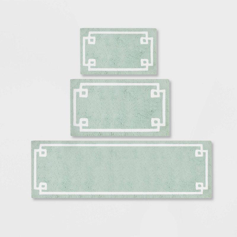 Madison Park 100% Cotton Tufted Bath Rug with Non-Slip Backing