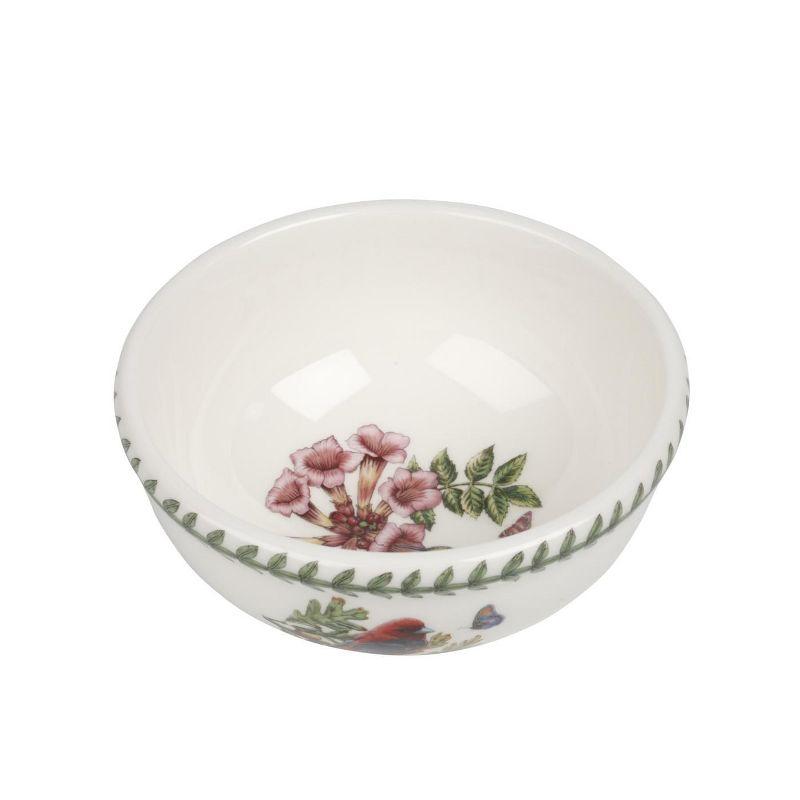 Portmeirion Botanic Garden Birds Individual Fruit Salad Bowl, Set of 6, Made in England - Assorted Bird Motifs,5.5 Inch