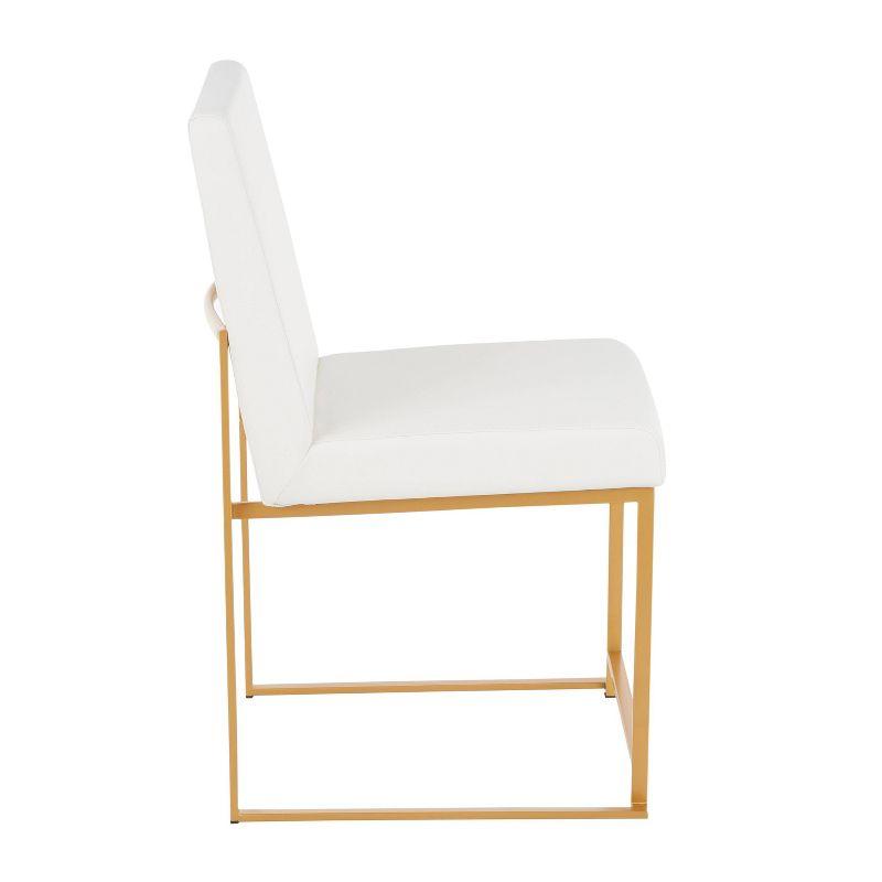 Everly Quinn Gradin Faux Leather Side Chair (Set of 2)