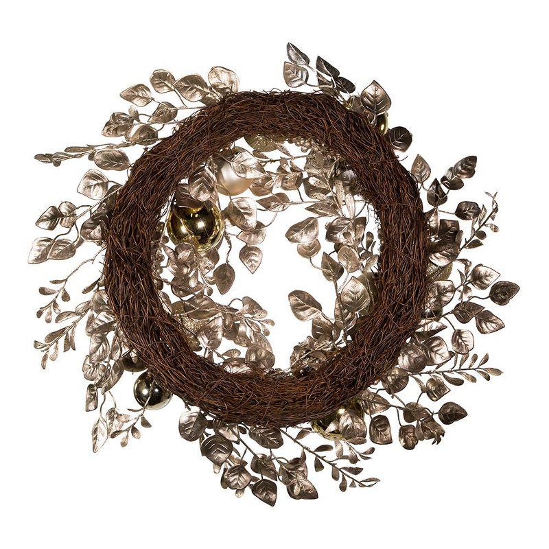 Kurt Adler Faux Rattan 24'' Wreath
