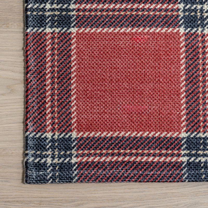 Nuloom Leena High-Low Checkered Plaid Indoor Area Rug