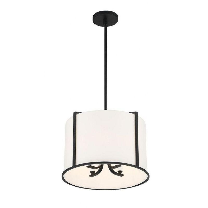 Crystorama Lighting Carlyn 4 - Light Pendant in  Black