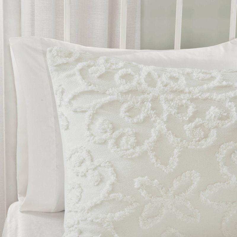 Kelly Clarkson Home Emberly Tufted Cotton Chenille Duvet Cover Set