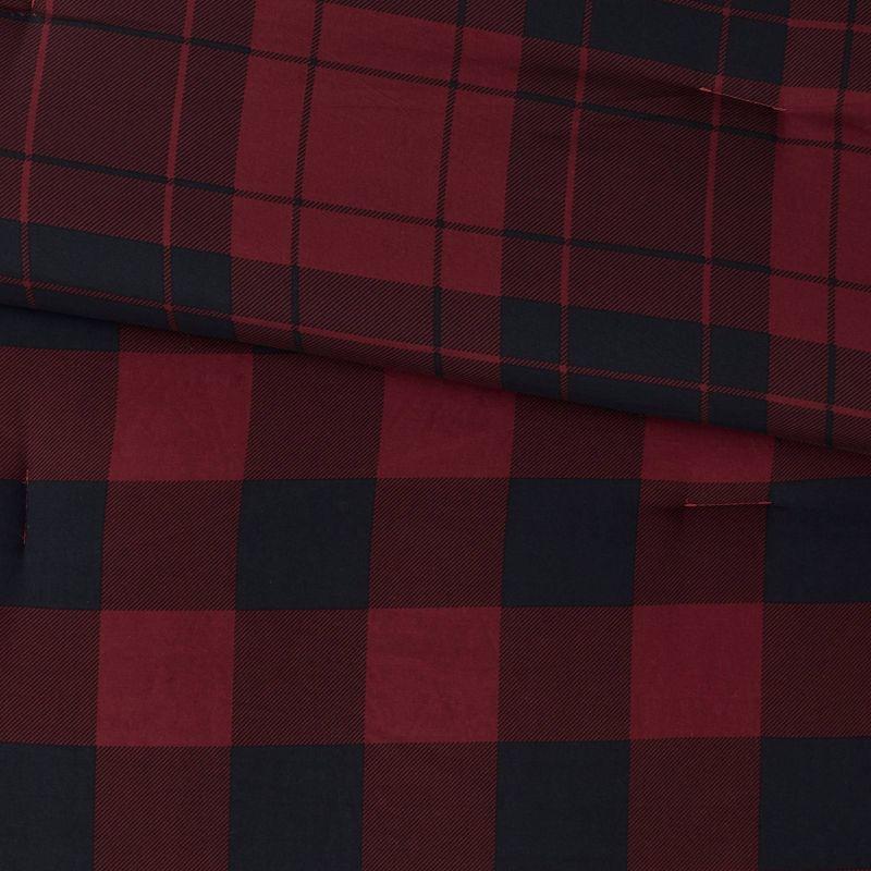 Everest Reversible Plaid Comforter Set with Bed Sheets