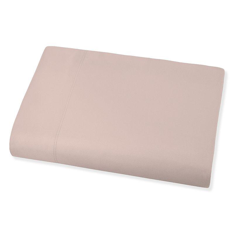 Blush Queen Cotton Percale Flat Sheet Set