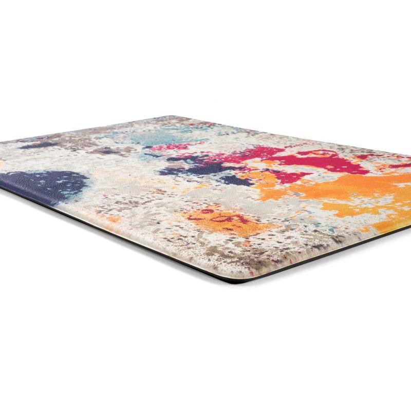 World Rug Gallery Modern Abstract Anti Fatigue Standing Mat - Multi 18"x30"