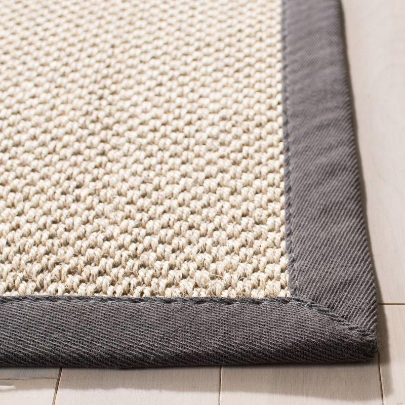 Natural Fiber NF143 Power Loomed Indoor Accent Rug - Marble/Dark Grey - 2'6"x4' - Safavieh.