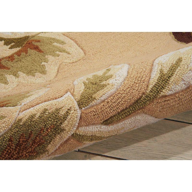 Nourison Fantasy Beige Area Rug FA11 5' x 7'6"